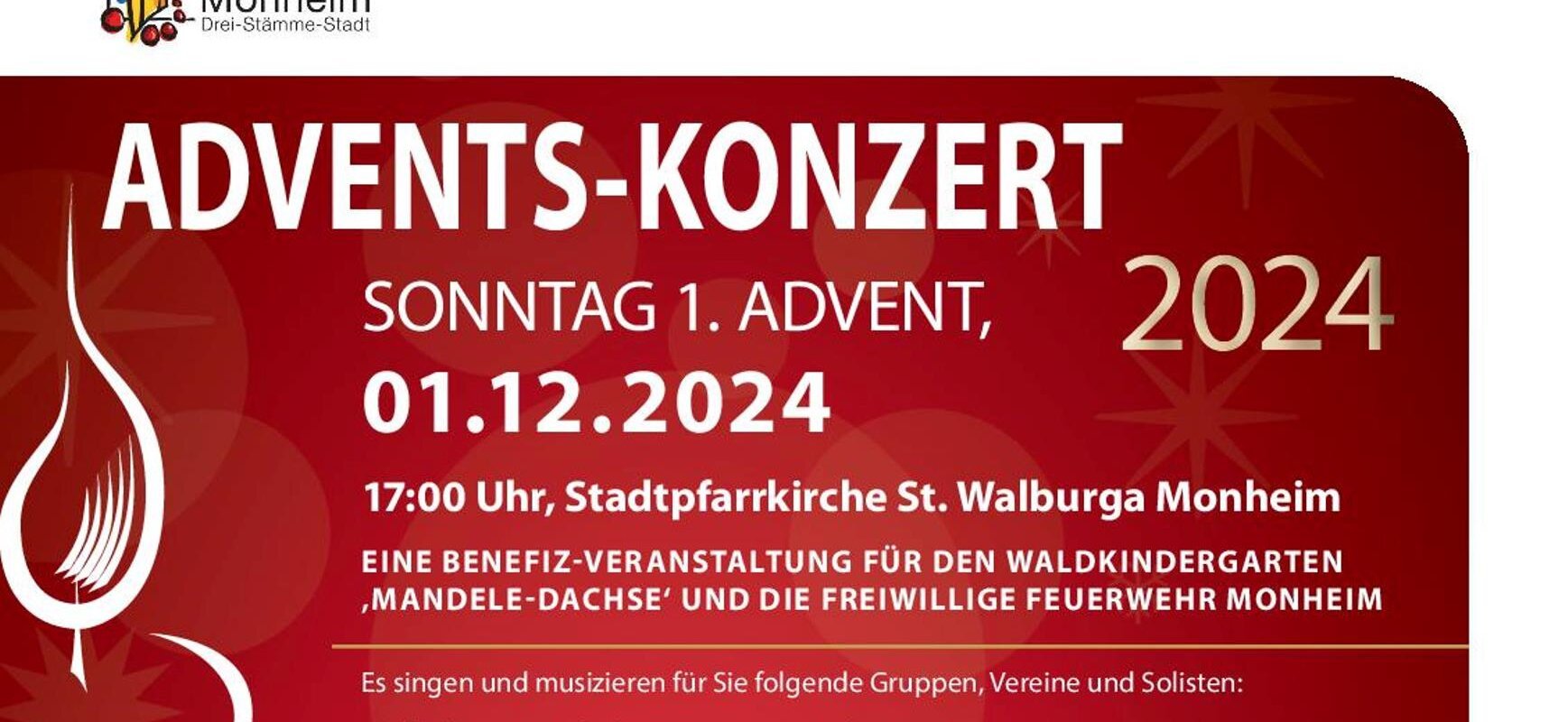 Adventskonzert 1.12.2024 in Monheim